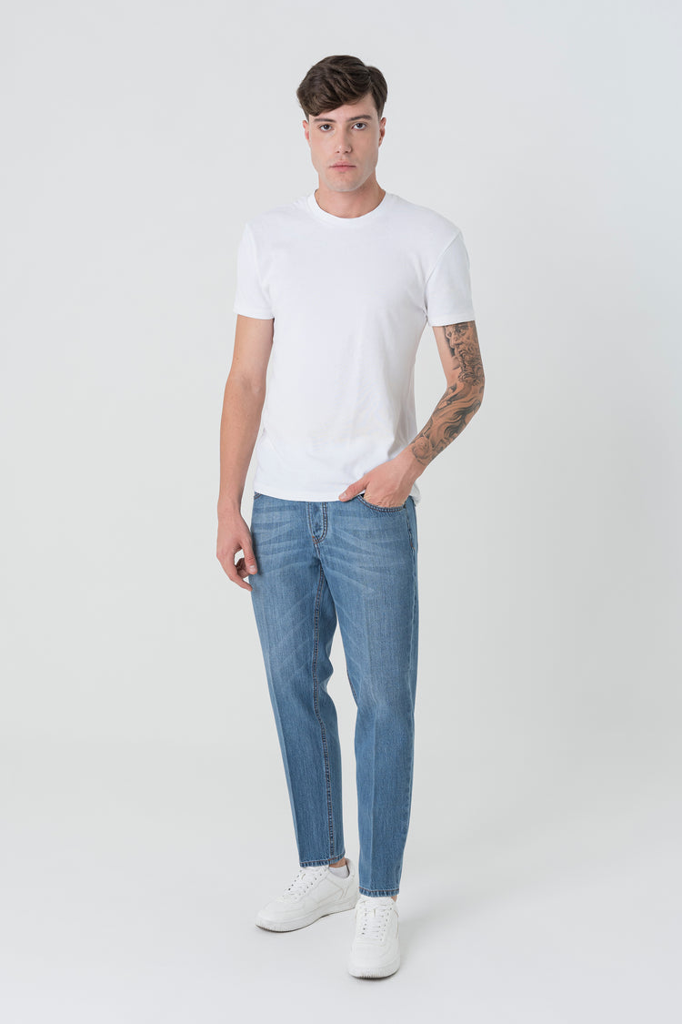 Denim Slim Fit Capri