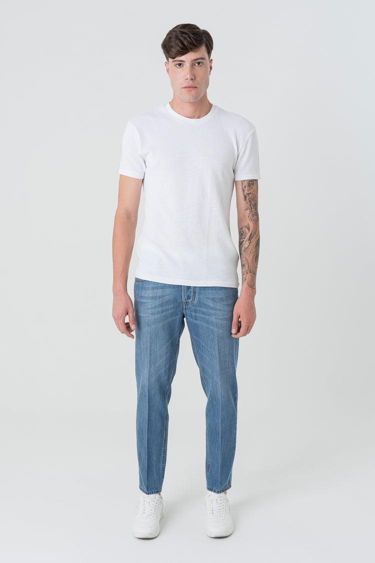 Denim Slim Fit Capri