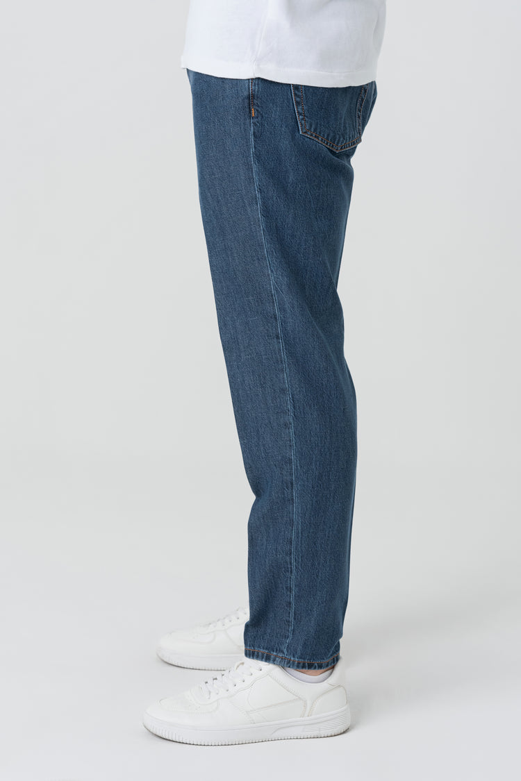 Denim Half Carrot Fit Capri